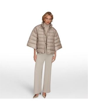 Donna Karan Short Puffer Jacket - Natural
