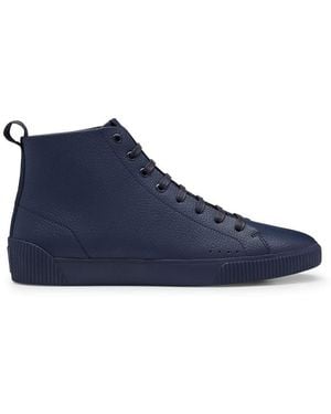 HUGO Zero Hi-Top Trainers - Blue