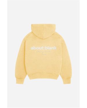 About Blank Zip Hoodie - Yellow