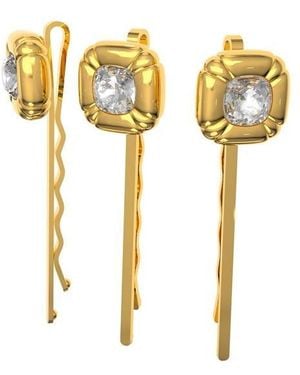 Swarovski Hair Pin 3 Set - Yellow