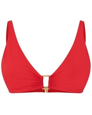 Ralph Lauren Ring-Front Hipster Bikini Bottoms - Orange