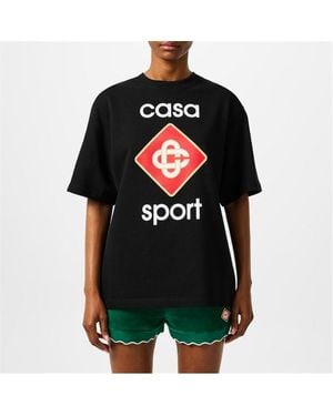 CASABLANCA Sport Logo T-shirt - Black