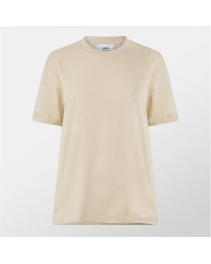 Ami Paris De Coeur T-Shirt - Natural