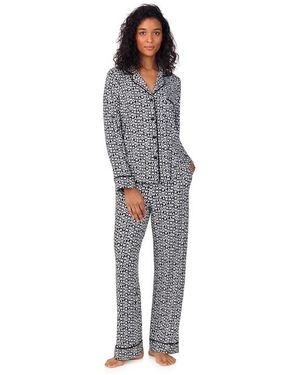 DKNY Print Long Sleeve Pyjama Set - Grey