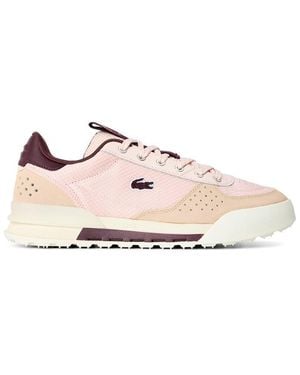 Lacoste Slam Shot 226 Leather Low-Top Trainers - Pink