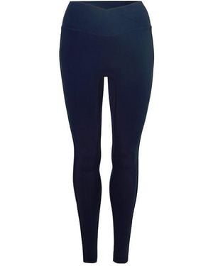 The Couture Club Sculpting Stretch Crossover Leggings - Blue