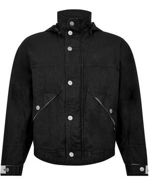Stone Island Marina Marina Raw Plated Linen Jacket - Black