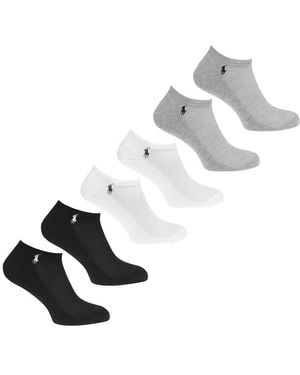 Ralph Lauren 6 Pack Trainer Socks - Metallic