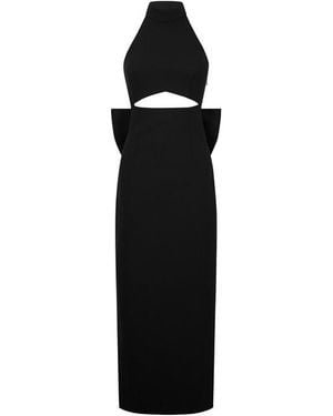 Anne Louise Boutique Anne Lo Bow Dress Ld61 - Black