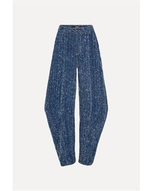 ROTATE BIRGER CHRISTENSEN Cassandria Straight Leg Jeans - Blue