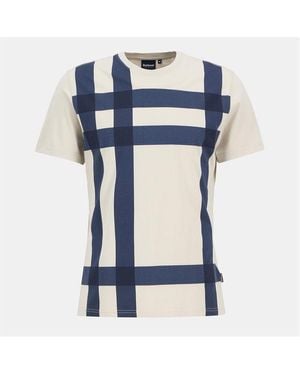 Barbour Kaine Tartan T-Shirt - Blue