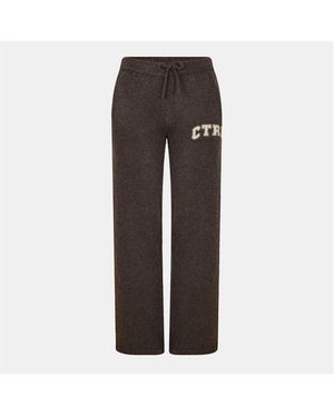 The Couture Club Ctre Jog Knitted Trousers - Brown