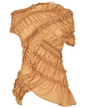 Magda Butrym Blouse 01 Short Sleeve - Brown