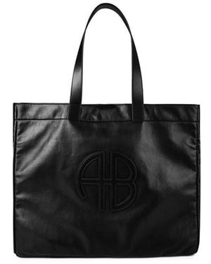 Anine Bing Rio Leather Tote Bag - Black