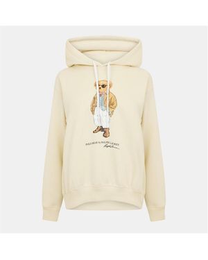 Polo Ralph Lauren Bear Pull Over Hoodie - Natural