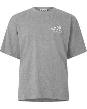 L/AB Off White L/Ab Off Diag T - Grey