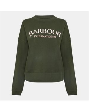 Barbour B.Intense Cali Relaxed Fit Crew Sweatshirt - Green