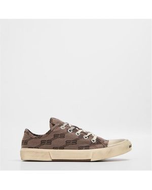 Balenciaga Paris Low Trainers - Brown