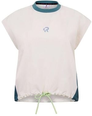 Red Run Skyline Windbreaker Top - White