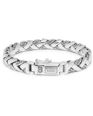 Buddha To Buddha Braided Textured Bracelet - Metallic