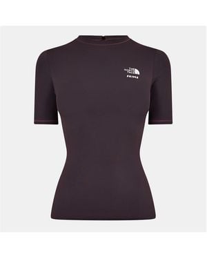 Skims Refina Short Sleeve Top - Purple