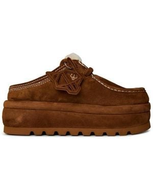 Naked Wolfe Blizzard Mules - Brown