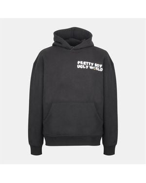 PRETTY BOY UGLY WORLD Over The Head Hoodie - Black