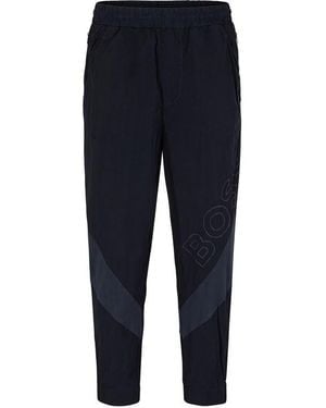 BOSS Selon Closed Hem Fleece Joggers - Blue