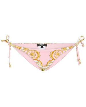 Versace Tie Side Bikini Bottoms - Pink