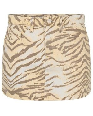 GOOD AMERICAN Denim Skirt - Natural