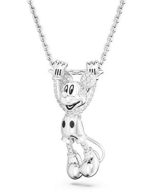 Swarovski Disney 100 Years Pendant Necklace - Metallic