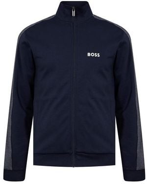 BOSS Bw Tracksuit Fz Funnel Neck Jacket - Blue