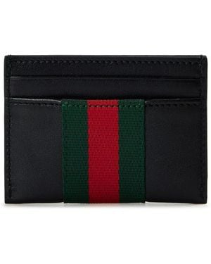 Gucci Web Cardholder Sn62 - Black