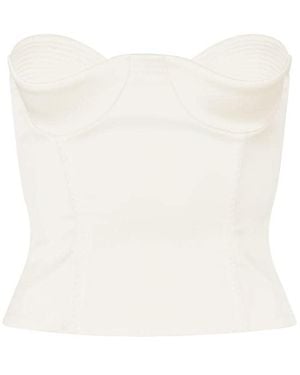 Anna October Raya Corset Top - White