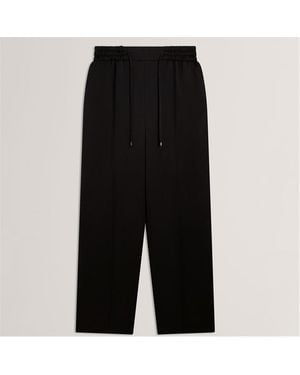 Ted Baker Ted Satin Wide Leg Trouser - Black