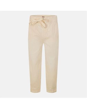 BOSS C Tapitad Wide Leg Trousers - Natural