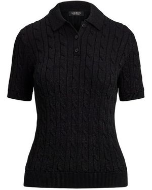 Ralph Lauren Knitted T-Shirt - Black