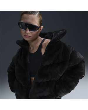 Nike Sportswear Windpuffer Therma-Fit Loose Faux Fur Jacket - Black