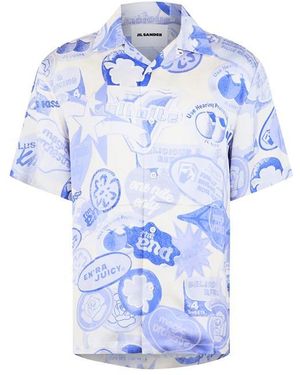 Jil Sander Printed Shirt - Blue