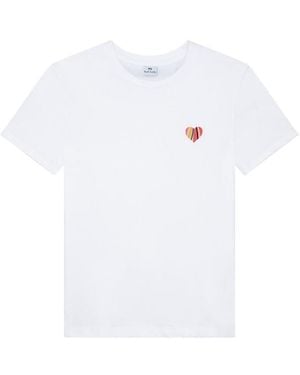 Paul Smith Heart Regular Fit T-Shirt - White