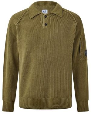 C.P. Company Cp Chenille Polo Sn64 - Green