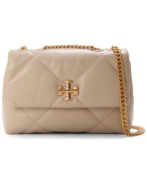 Tory Burch Kira Diamond Quilted Shoulder Bag - Natural