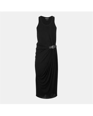 Tom Ford Tf Jersey Long Maxi Dress - Black