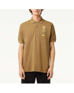 Lacoste Croc Badge Piqu¿ Polo Shirt - Brown