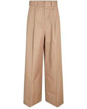 Balenciaga Wide Leg Trousers - Natural