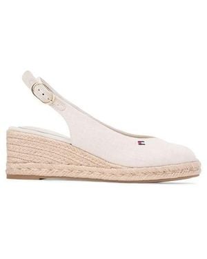 Tommy Hilfiger Wedge Heel Sandals - White