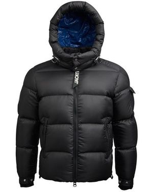 Jacket Hooded Weather Resistant Medium Puffer Jacket - Black