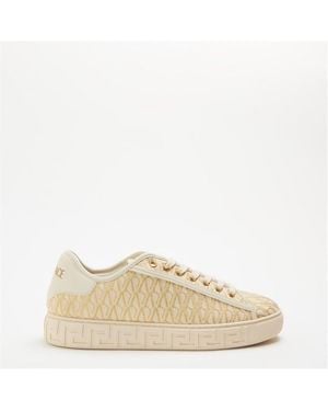 Versace Pattern Low-Top Trainers - Natural