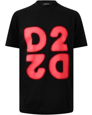 DSquared² Dsq D2 Logo Tee Sn64 - Black