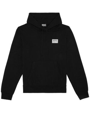 DIESEL Patch Logo Oth Hoodie - Black